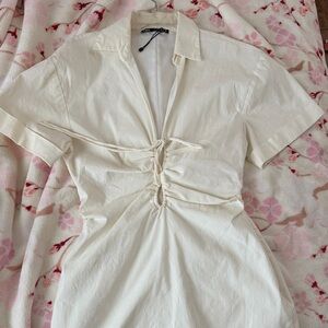 Zara Cream Mini Dress